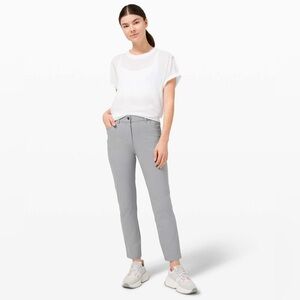 Lululemon City Sleek 5 Pocket 7/8 Pant in Rhino Grey Sz 8
